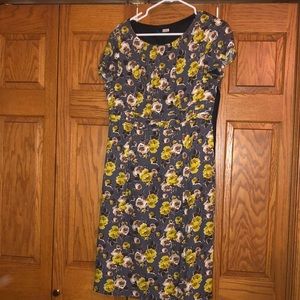 Boden size 10 long floral dress